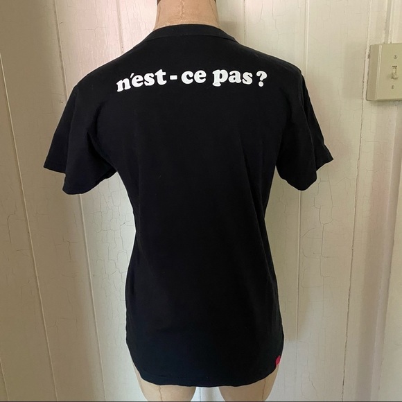 OJICO Japan sz S French Bulldog Black Tee S/S Tshirt - Picture 3 of 8